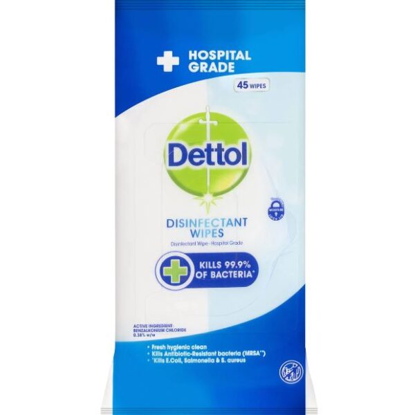 DETTOL SURFACE WIPES FRESH 45PK