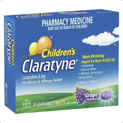 CLARATYNE CHILDRENS CHEWABLE TABS 10PK