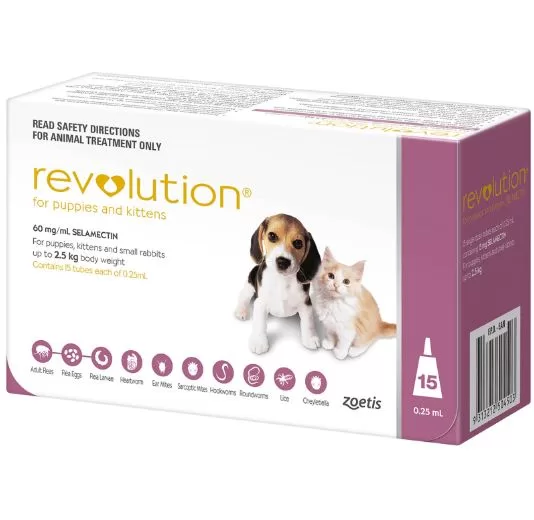 REVOLUTION PUP/KITTEN 15MG 3PK